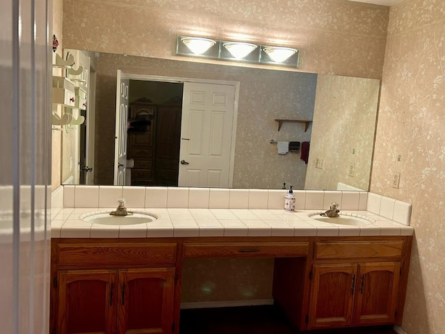 bathroom featuring vanity