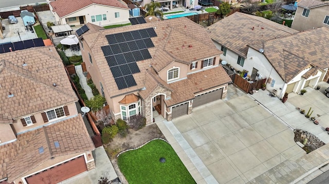 birds eye view of property