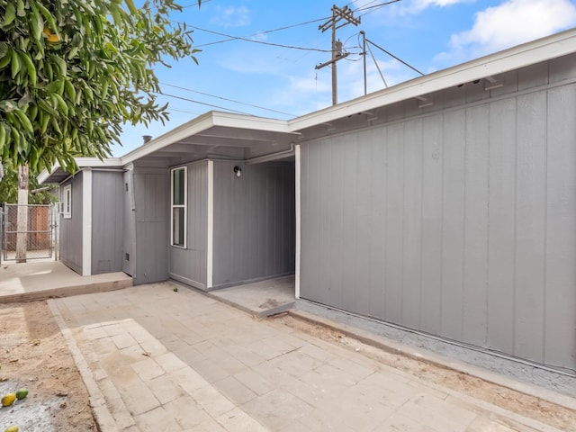 exterior space with a patio area