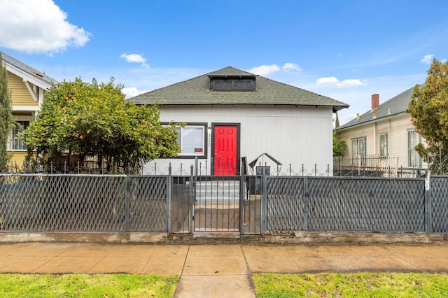 view of bungalow-style home