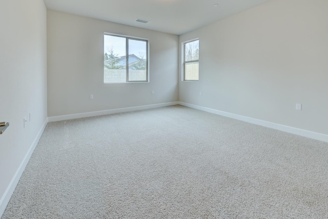 empty room with light carpet