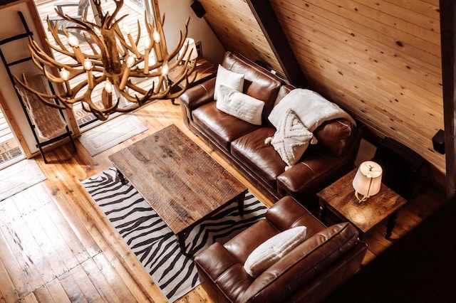 living room featuring light hardwood / wood-style floors