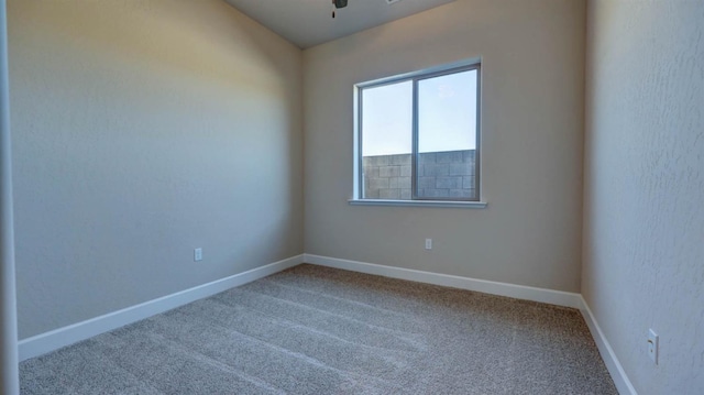 view of carpeted empty room