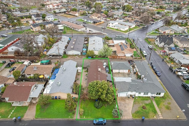 birds eye view of property featuring a residential view