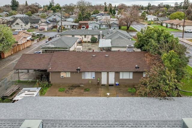 aerial view featuring a residential view