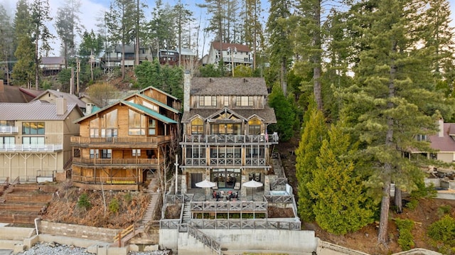 view of rear view of property