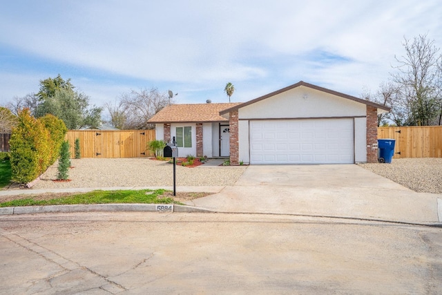 ranch-style house with a garage