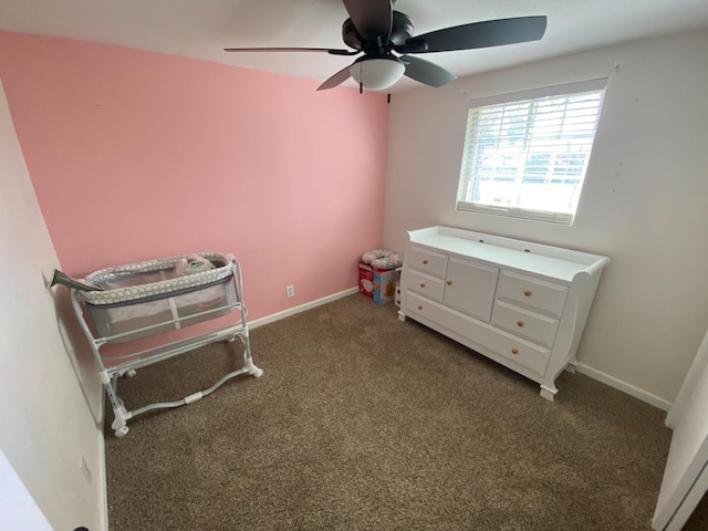 13208 S Marsh Ave, Caruthers, CA 93609 - unfurnished bedroom with carpet floors and a ceiling fan