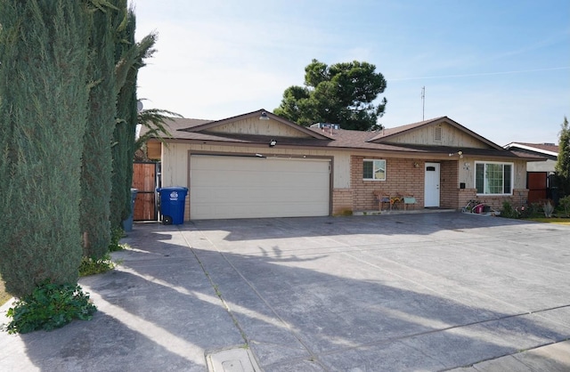 ranch-style house with a garage