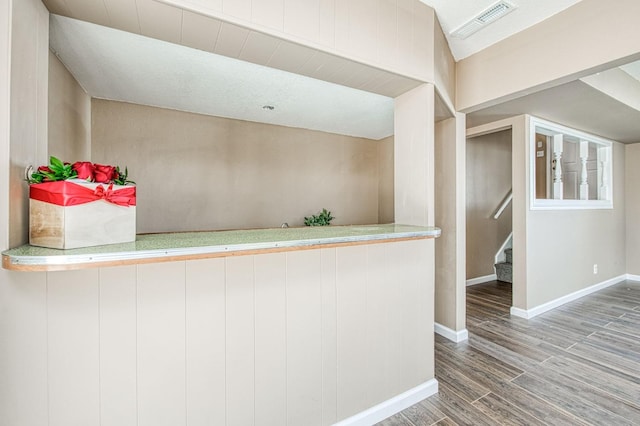 interior space featuring hardwood / wood-style floors