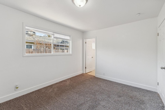 view of carpeted empty room