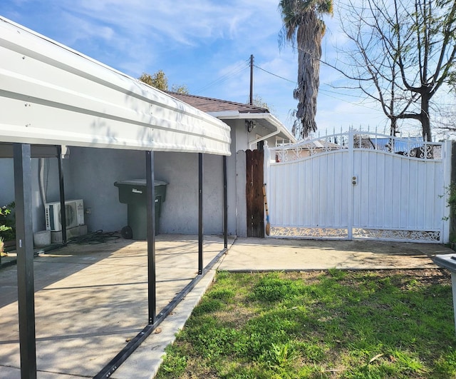 view of patio / terrace featuring ac unit