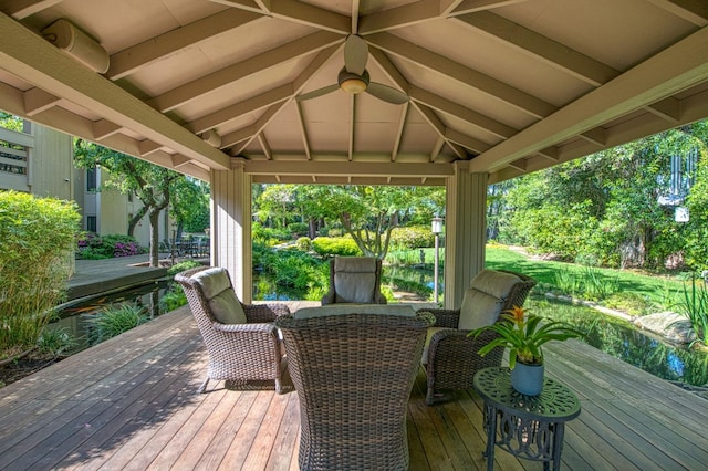 2352 W Loma Linda Ave, Fresno, CA 93711 - wooden terrace featuring a gazebo