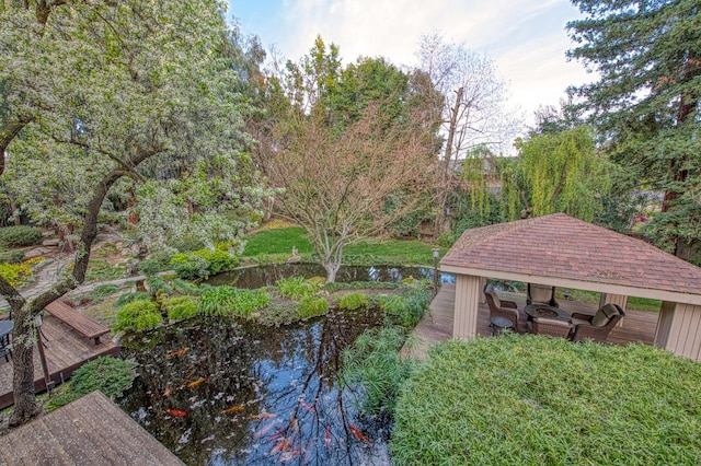 view of home's community with a gazebo