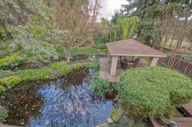 2352 W Loma Linda Ave, Fresno, CA 93711 - view of yard featuring a gazebo and fence
