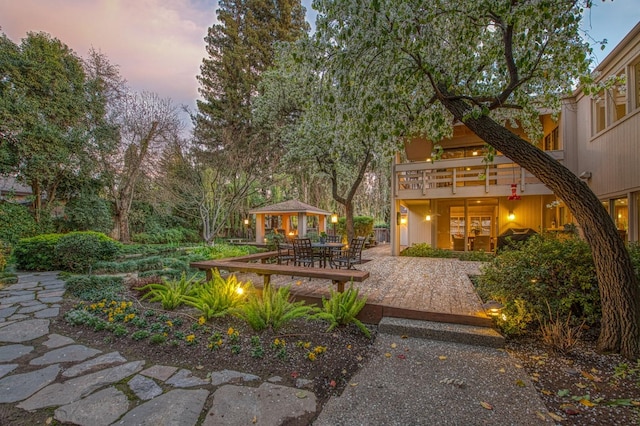 2352 W Loma Linda Ave, Fresno, CA 93711 - exterior space featuring a patio area, outdoor dining area, a gazebo, and a deck