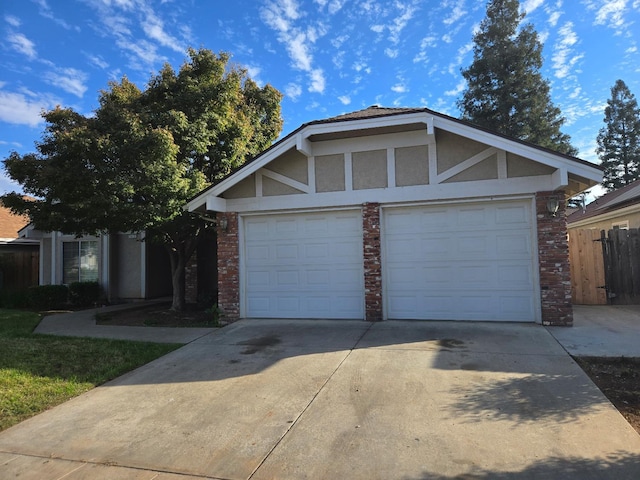 view of front of home with an outbuilding and a garage