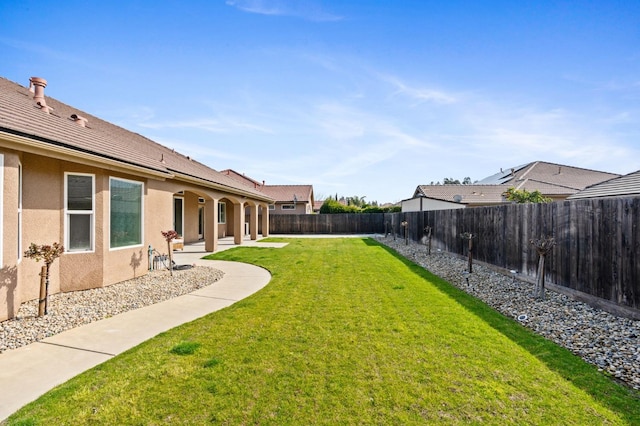 view of yard featuring a patio area