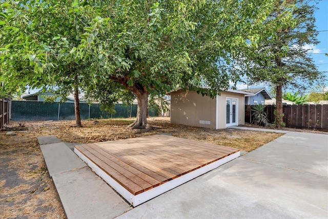 view of patio / terrace with a wooden deck