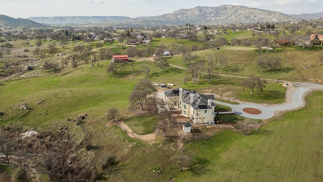 14505 Blue Drake Ln, Prather, CA 93651 - aerial view of property and surrounding area with a mountainous background