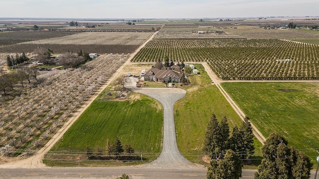 aerial view featuring a rural view