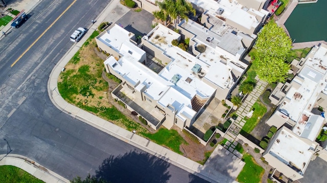 drone / aerial view with a residential view