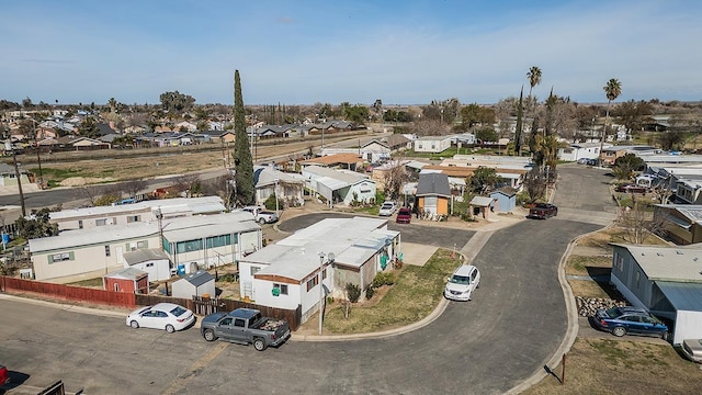 aerial view featuring a residential view