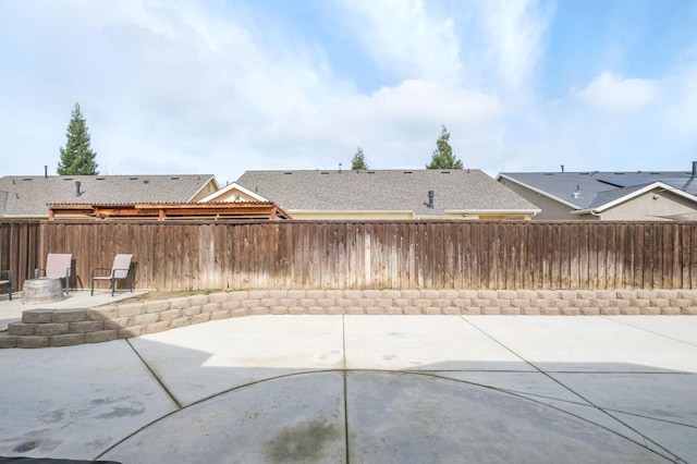 view of patio / terrace with a fenced backyard