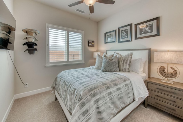 6375 E Millie Dr, Fresno, CA 93727 - bedroom featuring carpet flooring, baseboards, and ceiling fan