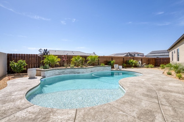 6375 E Millie Dr, Fresno, CA 93727 - view of swimming pool with a patio and a fenced backyard
