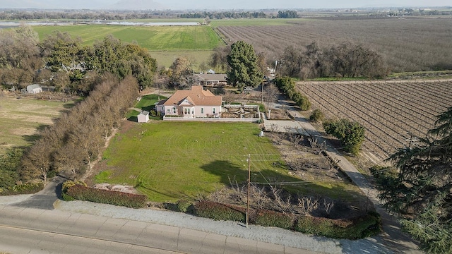 bird's eye view featuring a rural view