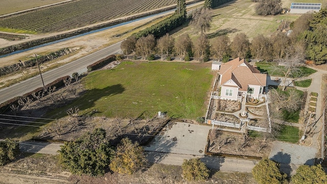 drone / aerial view with a rural view