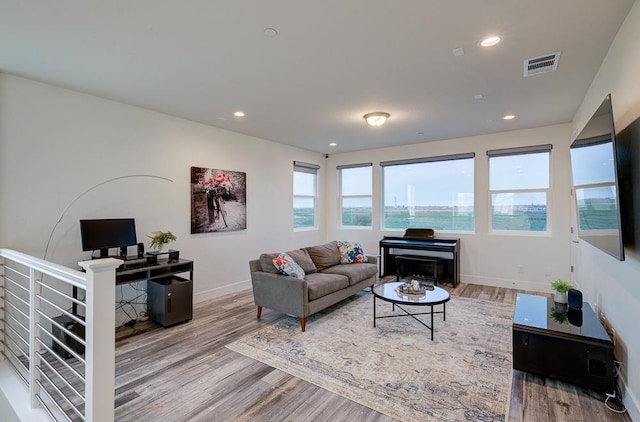 1048 Sawtooth Way S, Madera, CA 93636 - living area featuring wood finished floors, baseboards, and recessed lighting