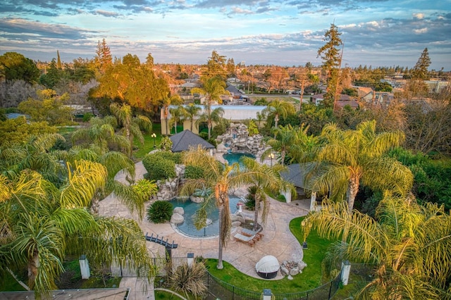 birds eye view of property