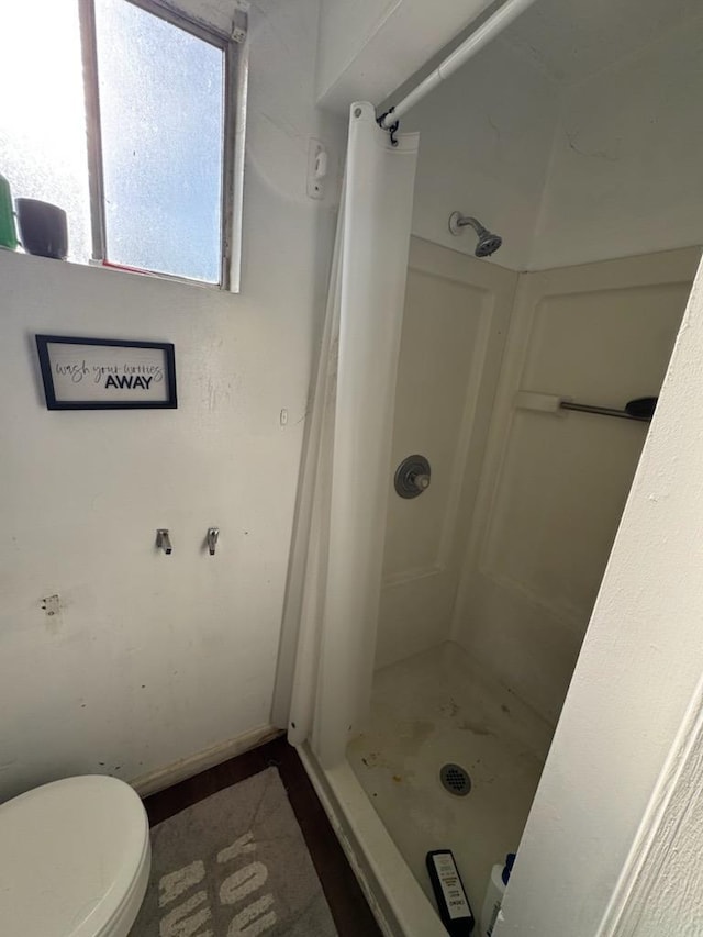 385 N San Pablo Ave, Fresno, CA 93701 - bathroom with a shower stall and toilet