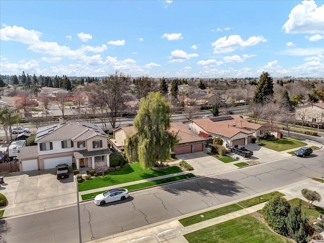 bird's eye view featuring a residential view