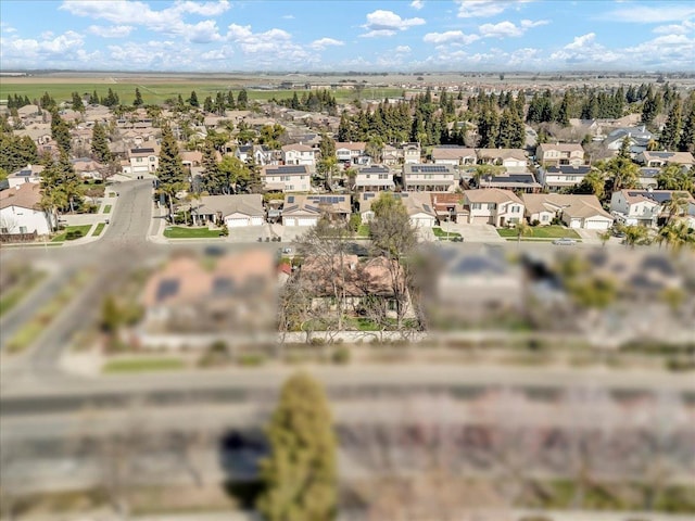 bird's eye view featuring a residential view