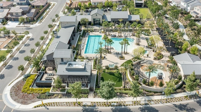 birds eye view of property featuring a residential view