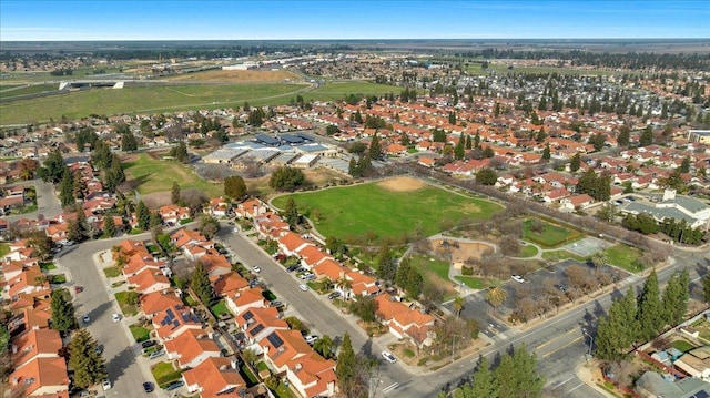 drone / aerial view with a residential view