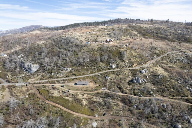 bird's eye view featuring a mountain view