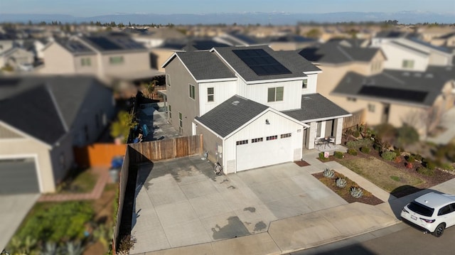 drone / aerial view featuring a residential view