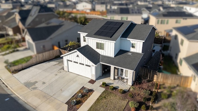 birds eye view of property featuring a residential view