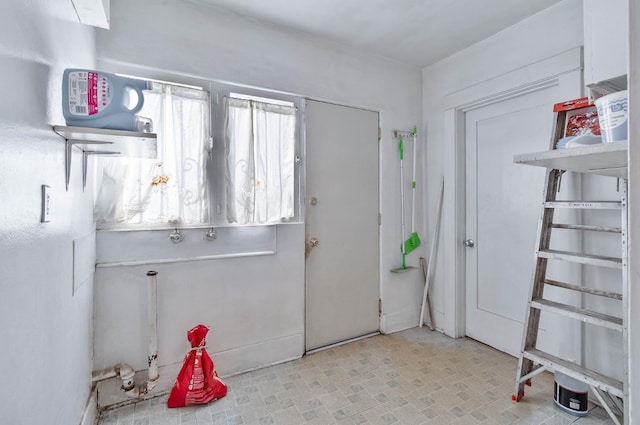 view of laundry area