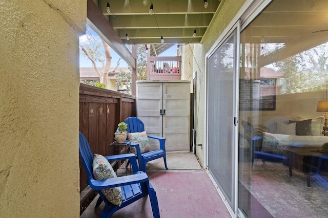 view of balcony