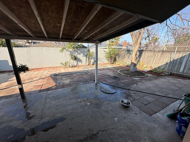 view of patio / terrace with a fenced backyard