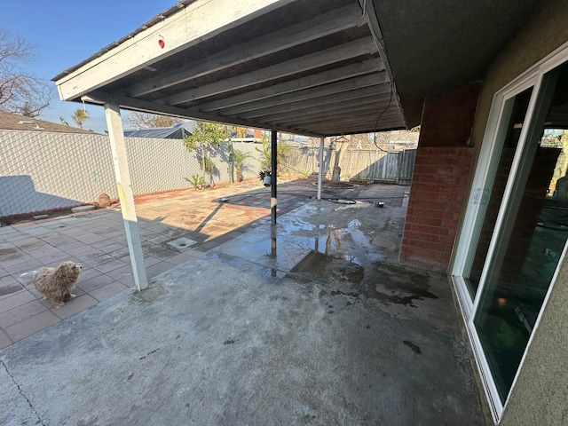 view of patio / terrace featuring a fenced backyard