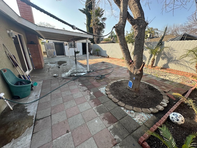 view of patio / terrace with a fenced backyard