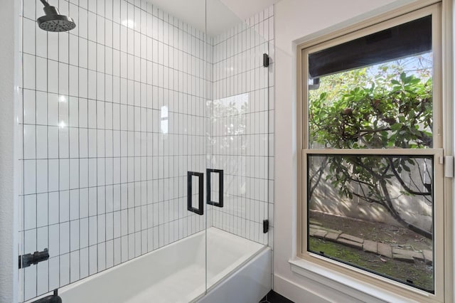 2460 W Browning Ave, Fresno, CA 93711 - bathroom featuring combined bath / shower with glass door