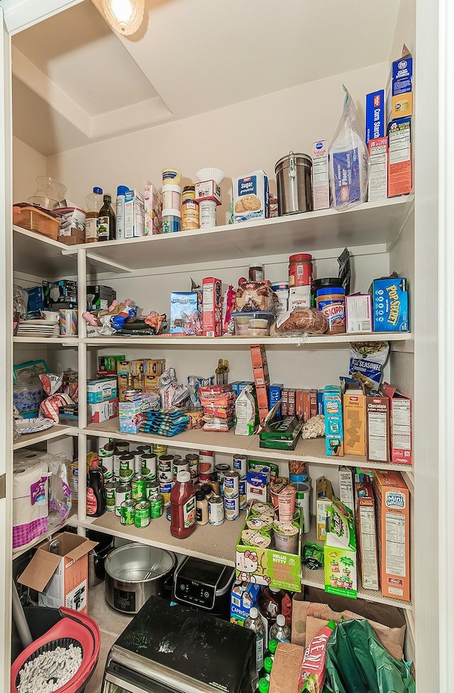 view of pantry