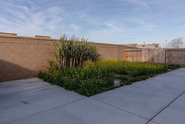 view of patio / terrace with a fenced backyard